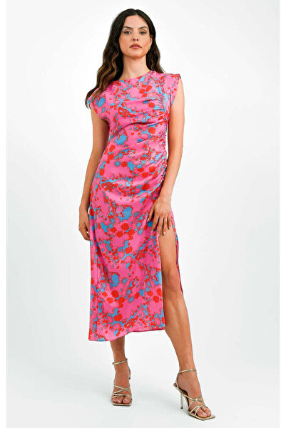 Sheya Rochie midi, mix culori