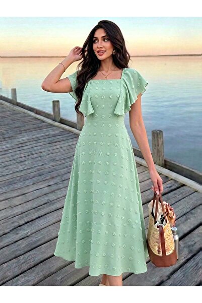 Sheya Rochie midi, verde