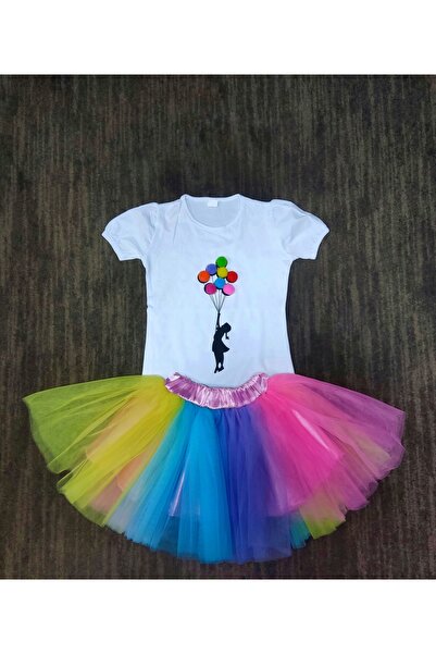 ÇLM STORE Costum cu fustă de culoare moale pentru fete