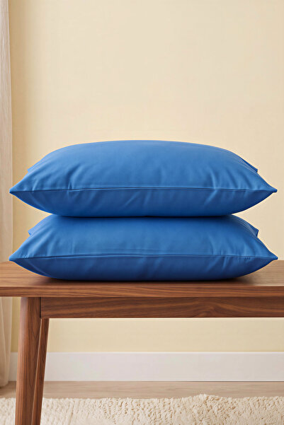 Rivaİstanbul Saks Blue Ranforce 100% Cotton 2-Piece Pillowcase 50X70 cm