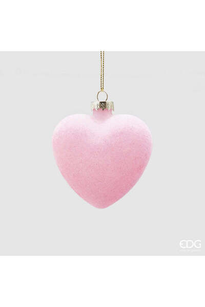 EDG Ornament de brad inimă roz