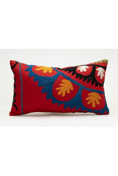 Kilim Whole Sale غطاء وسادة مصنوع من قماش سوزاني الأوزبكي، مقاس 30×50 سم