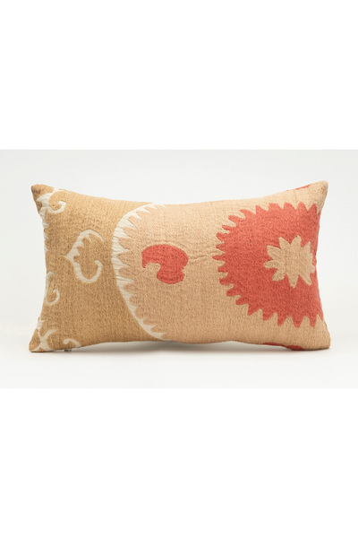 Kilim Whole Sale غطاء وسادة مصنوع من قماش سوزاني الأوزبكي، مقاس 30×50 سم