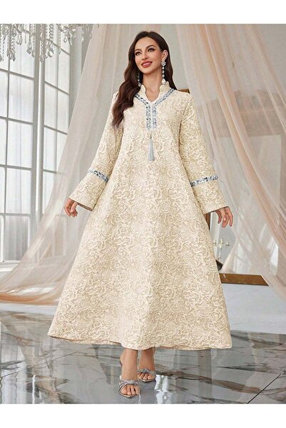 Sheya Rochie maxi, crem