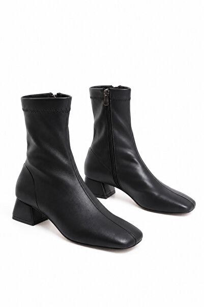 CRAFT MODA Stretch-Stiefeletten mit Absatz und seitlichem Reißverschluss, 3 c...
