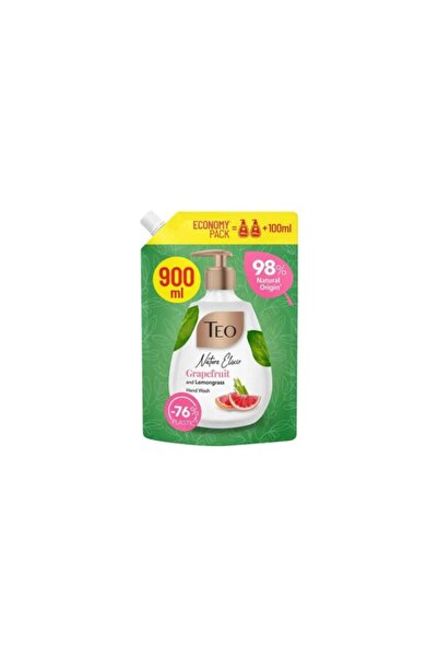 Teo Nature Elixir Grapefruit & Lemongrass Liquid Hand Soap Refill, 900 ml