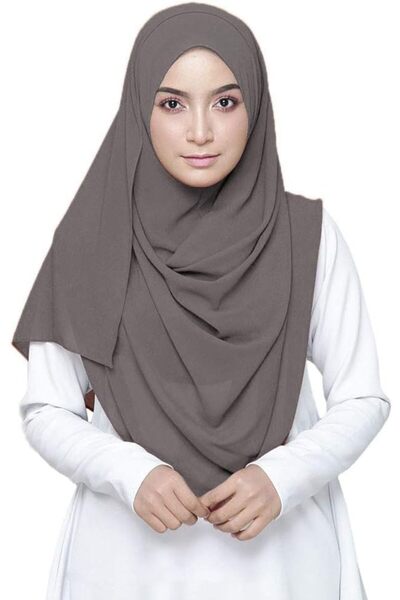 LMVERNA وشاح شيفون فقاعي لون سادة للنساء، وشاح حجاب طويل ناعم وأنيق، وشاح لفّ
