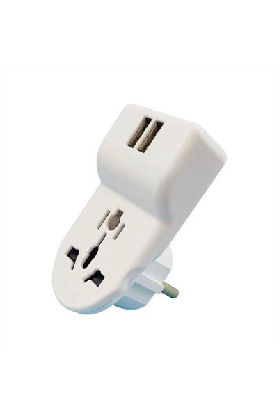 Tradesor Προσαρμογέας πρίζας με 2 θύρες USB - Διεθνής - RTA09-39 - 939000
