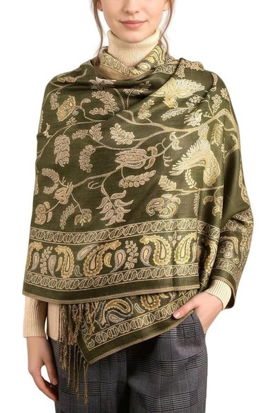 Achillea شال باشمينا للنساء طراز Achir-001
