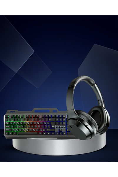 ECRUZ Işıklı Klavye ve Mouse Seti Türkçe Q USB