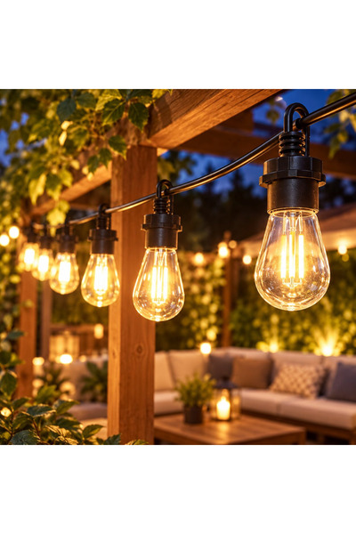 OKAE Classic LED decorative light rope 5 meters 10 warm waterproof bulbs