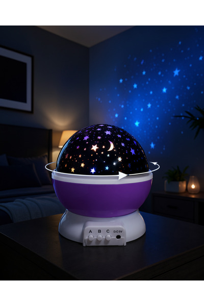 ASTRALTECH مصباح عرض نجمي برأس دوار UCZZSTARMSTRMOR-1