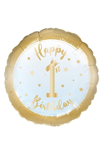 Anagram Balon din folie Prima Zi de Naștere BĂIAT 43 cm