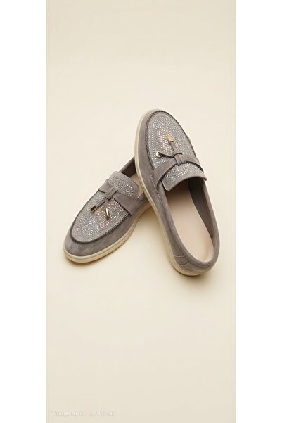 MY STİL MODA Suede Shoes Loafer Moccasin Casual Ergonomic Comfortable Soft Sole Daily Wear Indoor Outdoor Shoes