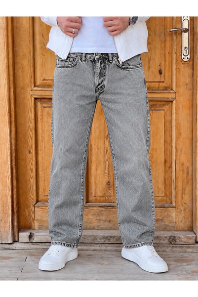 ElitWear Erkek Baggy Fit Likrasız Kot Pantolon