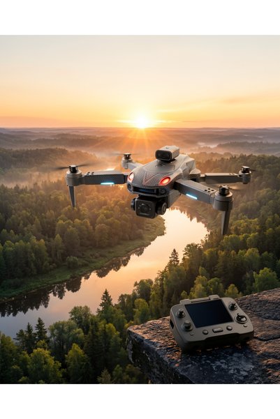 ASTRALTECH Drone Havadan Çekim Ekranlı Kumandalı Çift Kamera