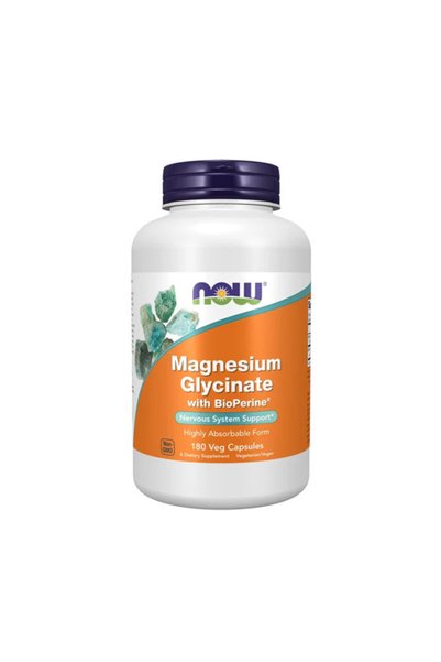 Now Glicinat de magneziu cu BioPerine ®   Magneziu, 180 capsule