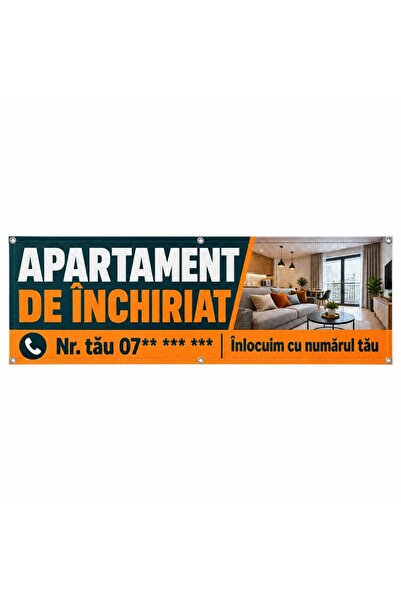 ShopPrint Mesh apartament de închiriat cu numărul tău, 225x75 cm, mesh cu tiv...