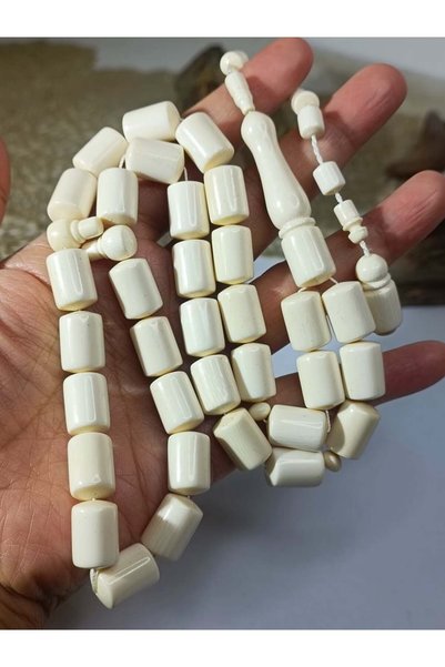 Thameen Luxurious Ivory Elephant Tooth Prayer Beads