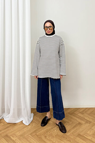Melike Tatar Striped Two-Thread Tunic 93-386