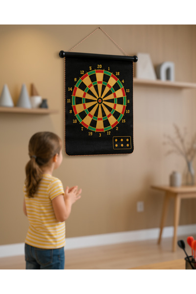 ASTRALTECH Magnetic Dart Set Foldable Target Game with 6 Dart Arrows