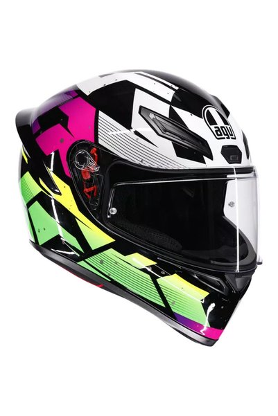 AGV K1 S PUNKPULSE NEGRU/MOV/LIME
