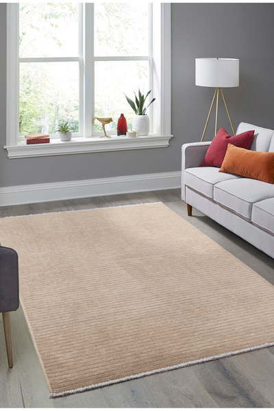 WOOF HOME Yıkanabilir Kaydırmaz, Pamuk Dokuma, Premium Kalite Salon&mutfak&yemek Odası Kilimi