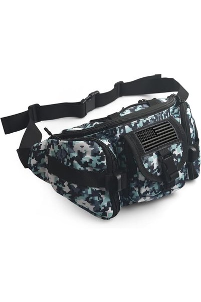 arcenciel Arsinshel Men's Tactical Waist Bag Hip Belt Bag with Tactical Patch...