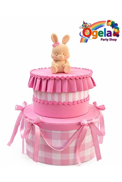 OGELAPARTY Tavşan Konseptli Maket Pasta - Kız Çocuk Yaş & Baby Shower Fotoğra...