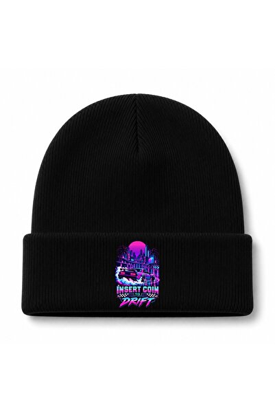 Rabona Fashion Căciulă cu grafică Neon Drift Arcade Racing