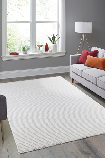 WOOF HOME Yıkanabilir Kaydırmaz, Pamuk Dokuma, Premium Kalite Salon&mutfak&yemek Odası Kilimi