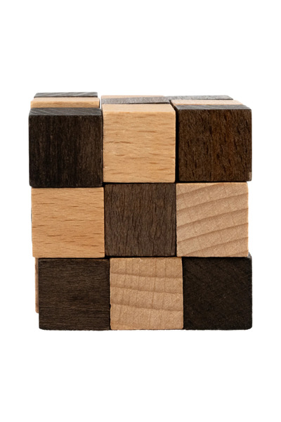 Project Genius Joc logic 3D din lemn pentru dezvoltarea inteligenței, Puzzle cubic - Appian Way