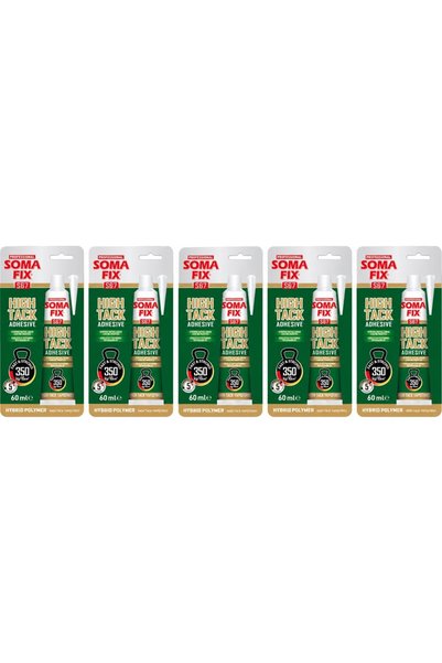 5 Adet S67 Hightack Korniş Yapıştırıcı Tüp 60 ml Beyaz