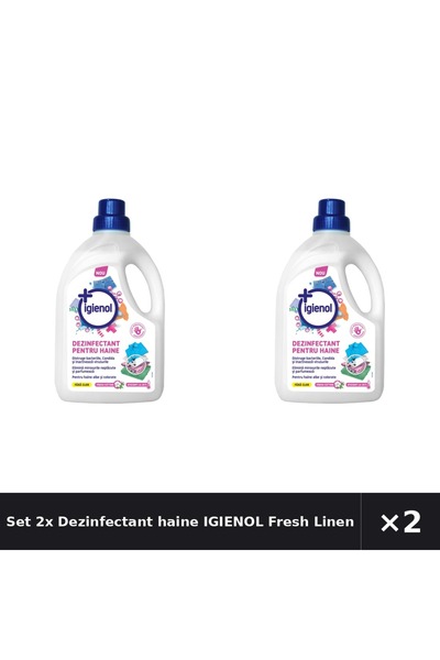 Igienol Set 2x Dezinfectant haine Fresh Linen, 1.5l