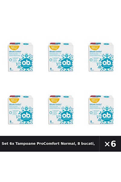 obbos Set 6x Tampoane ProComfort Normal, 8 bucati, OB