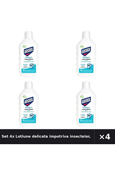Aroxol Set 4x Lotiune delicata impotriva insectelor, Aroxol, 200 ML