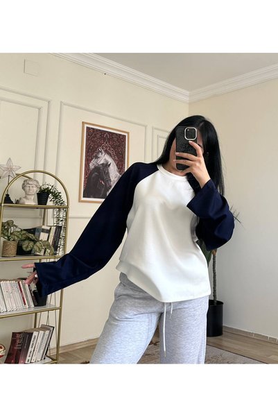 YELZEY BUTİK Oversize İki Renk Sweat