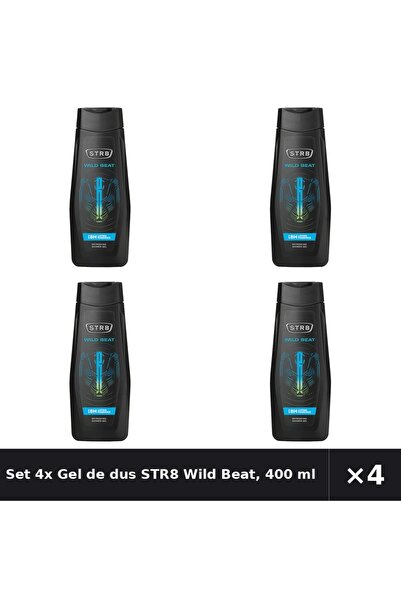 str8 Set 4x Gel de dus Wild Beat, 400 ml