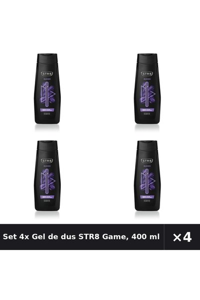 str8 Set 4x Gel de dus Game, 400 ml