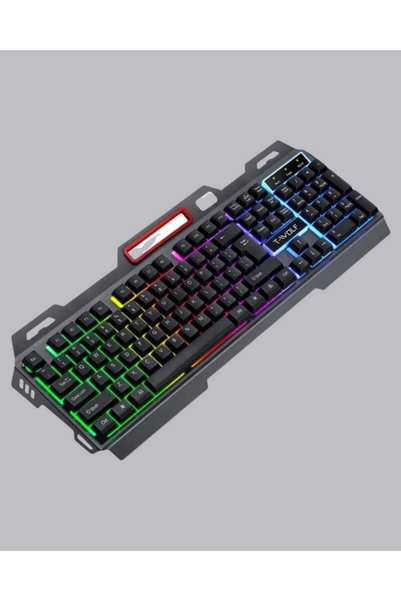BİN1ÇEŞİT Ergonomik RGB Klavye Mouse Seti USB Bağlantılı Türkçe Q