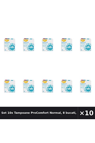 obbos Set 10x Tampoane ProComfort Normal, 8 bucati, OB