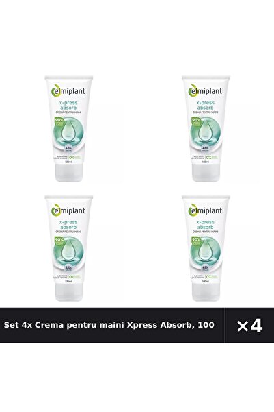 ELMIPLANT Set 4x Crema pentru maini Xpress Absorb, 100 ml,