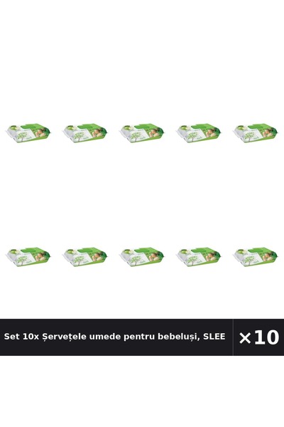 Sleepy Set 10x Șervețele umede pentru bebeluși, cu Mar, 120 bucăți