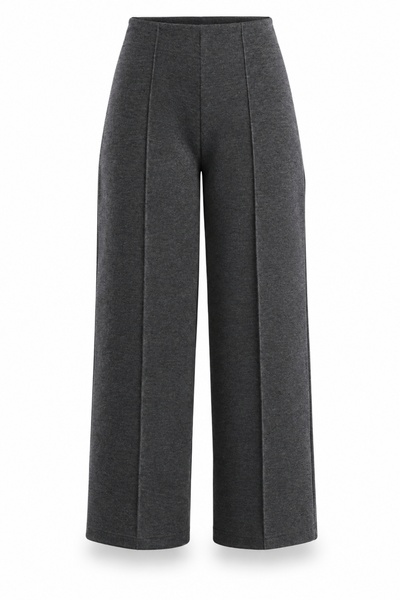 5in1Canpolat Anthracite Elastic Waist Carrot Cut Trousers 17935