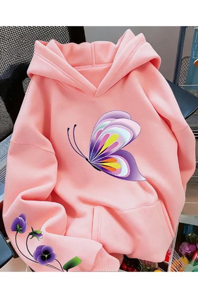 Generic Brand Суичър с качулка за възрастни с щамповано лого