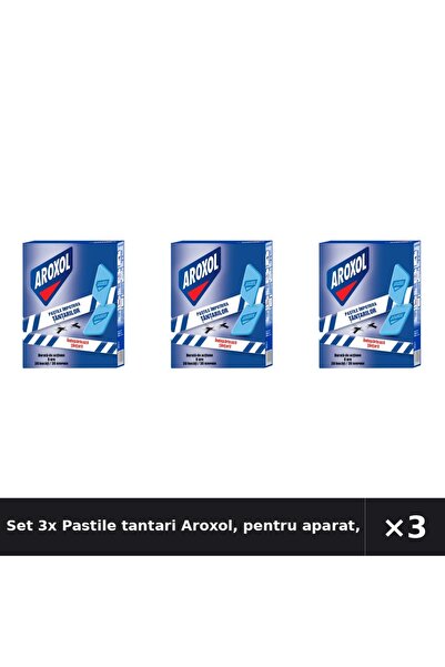 Aroxol Set 3x Pastile tantari Aroxol, pentru aparat, 30 buc / cutie