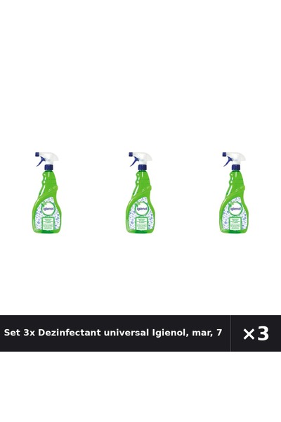Igienol Set 3x Dezinfectant universal Igienol, mar, 750 ml