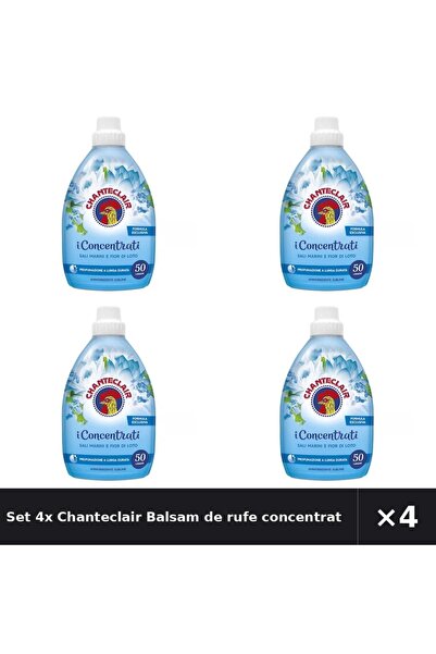 Chanteclair Set 4x Balsam de rufe concentrat Sare de Mare si Flori de Lotus, ...