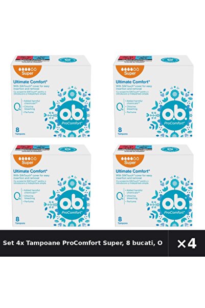 Obaee Set 4x Tampoane ProComfort Super, 8 bucati, OB