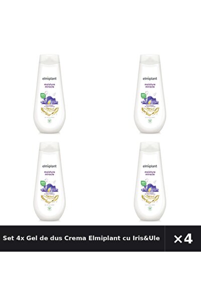 ELMIPLANT Set 4x Gel de dus Crema cu Iris&Uleiuri pretioase, 750 ml